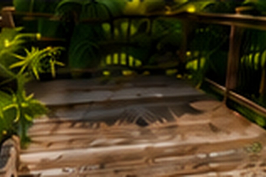 Weathered wood deck ready for rehabilitation
